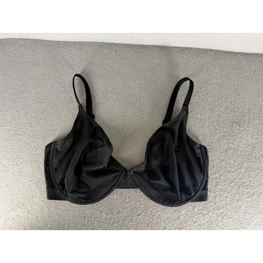 Negative Sieve Demi Bra Womens 36DD Everyday Comfort Mesh Minimalist Coquette